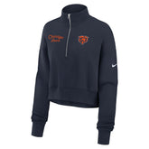Chicago Bears Women's Primetime Phoenix Half-Zip Sweatshirt - Navy online