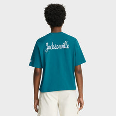 Jacksonville Jaguars Women's Rewind Pocket Boxy T-Shirt - Teal online