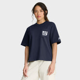 New York Giants Women's Rewind Pocket Boxy T-Shirt - Royal discount