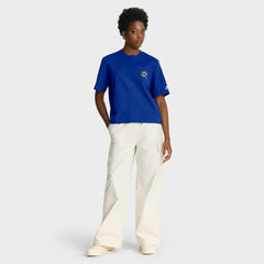Los Angeles Rams Women's Rewind Pocket Boxy T-Shirt - Royal cheap
