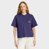 Baltimore Ravens Women's Rewind Pocket Boxy T-Shirt - Purple online