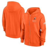Cleveland Browns Women's Phoenix Rewind Full-Zip Hoodie - Orange sale