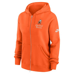 Cleveland Browns Women's Phoenix Rewind Full-Zip Hoodie - Orange sale