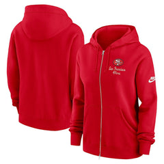 San Francisco 49ers Women's Phoenix Rewind Full-Zip Hoodie - Scarlet on sale
