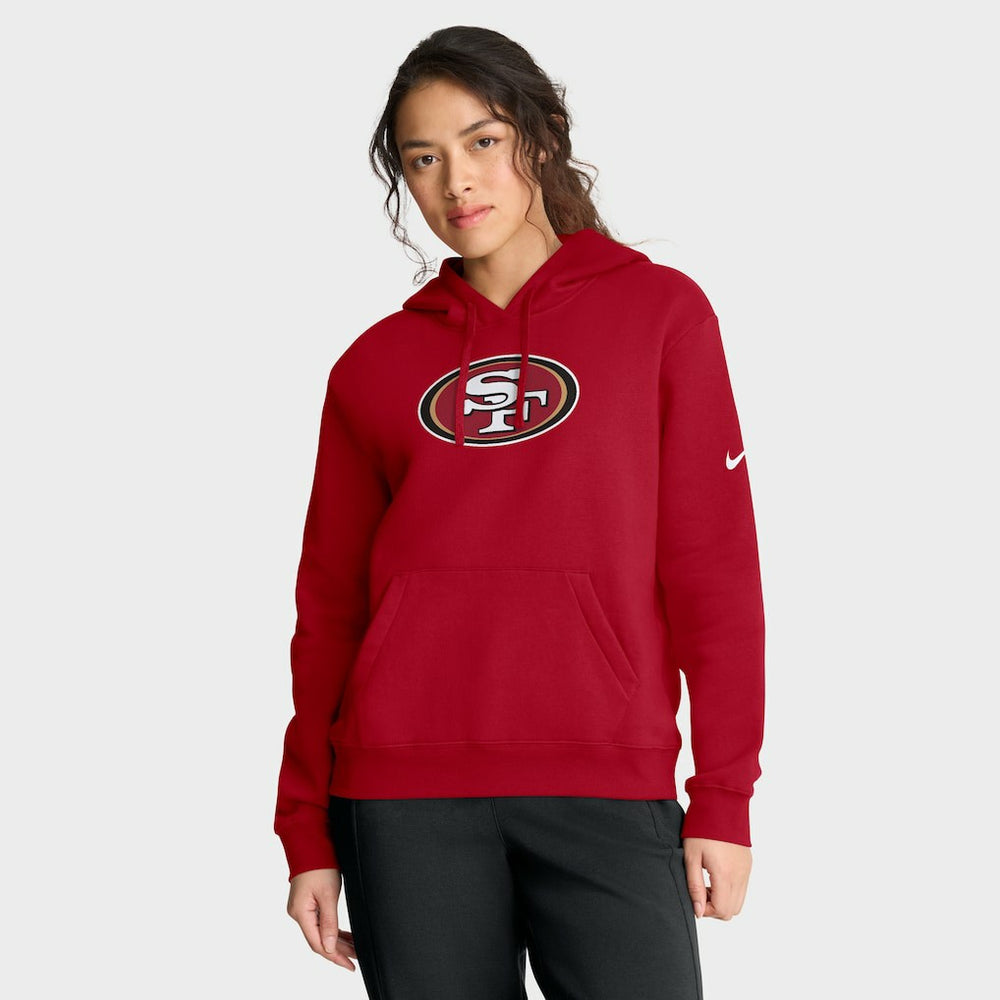 San Francisco 49ers Women's Club Fleece Hoodie - Scarlet sale