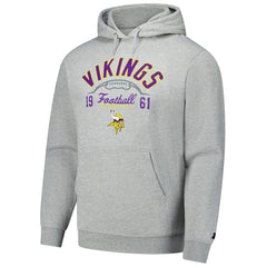 Minnesota Vikings Starter Pullover Hoodie - Heather Gray cheap