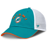 Miami Dolphins Reverse Trucker Adjustable Hat - Aqua/White for sale