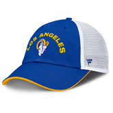 Los Angeles Rams Reverse Trucker Adjustable Hat - Royal/White discount