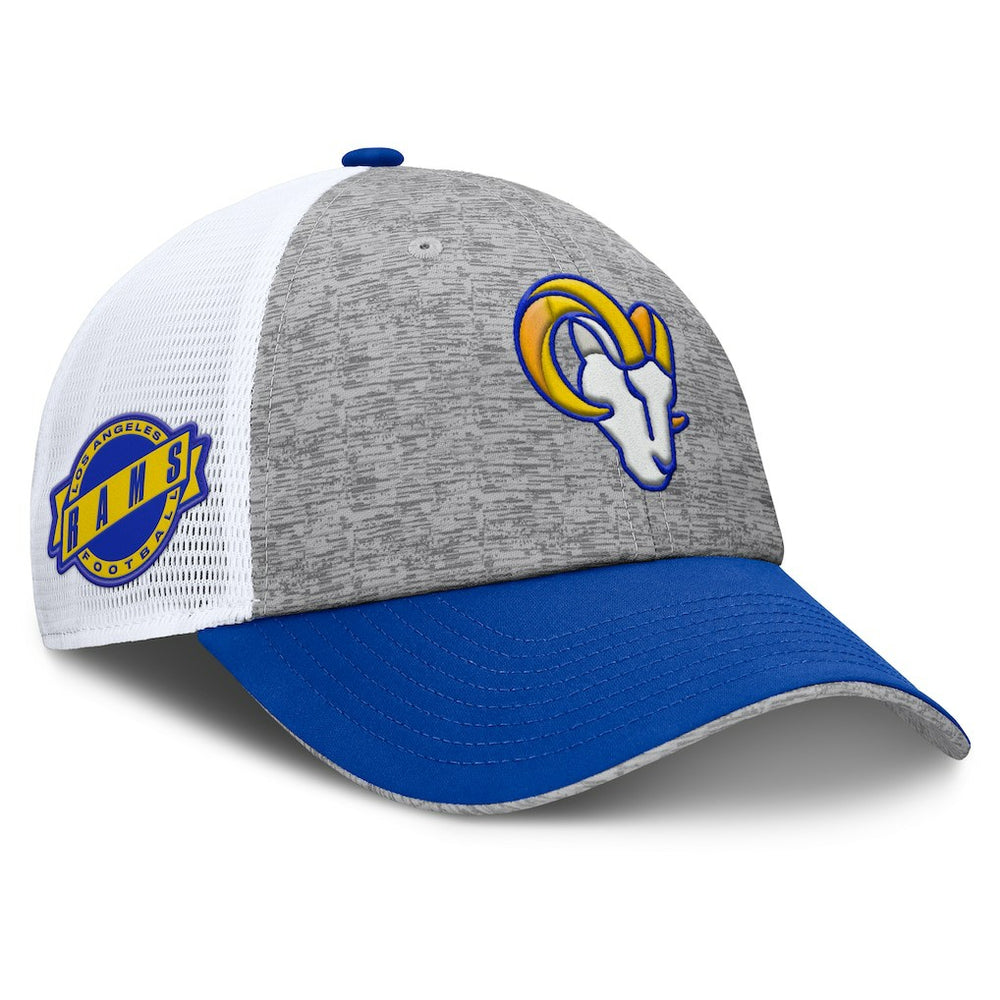 Los Angeles Rams Option Trucker Adjustable Hat - Gray/Royal on sale