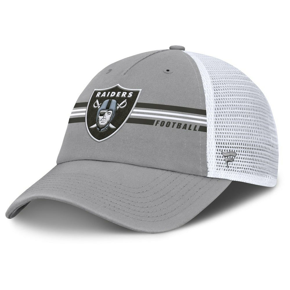 Las Vegas Raiders Singleback Trucker Adjustable Hat - Gray for sale