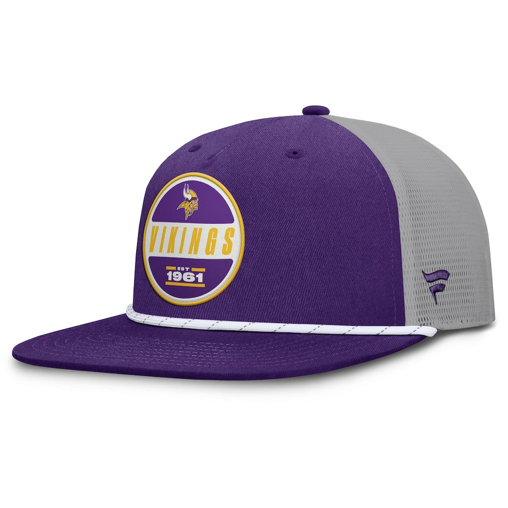 Minnesota Vikings Edge Rush Trucker Adjustable Hat - Purple/Gray discount
