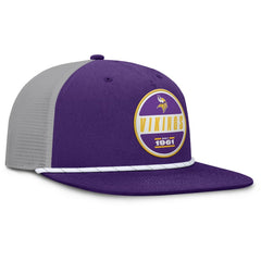 Minnesota Vikings Edge Rush Trucker Adjustable Hat - Purple/Gray discount