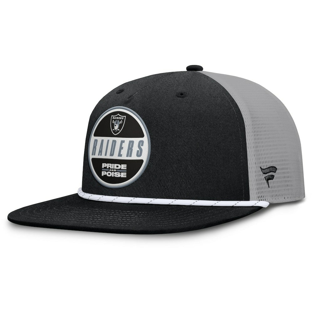 Las Vegas Raiders Edge Rush Trucker Adjustable Hat - Black/Gray cheap