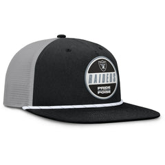 Las Vegas Raiders Edge Rush Trucker Adjustable Hat - Black/Gray cheap