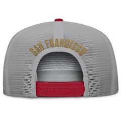 San Francisco 49ers Edge Rush Trucker Adjustable Hat - Scarlet/Gray for sale