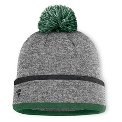 New York Jets Motion Cuffed Knit Hat with Pom - Heather Gray discount