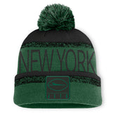 New York Jets Play Action Cuffed Knit Hat with Pom - Green/Black outlet