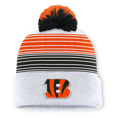 Cincinnati Bengals Ghost Cuffed Knit Hat with Pom - White sale