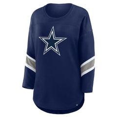 Dallas Cowboys Women's Redzone 3/4-Sleeve T-Shirt - Navy outlet