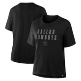 Dallas Cowboys Women's Blackout Kneel Down Legacy T-Shirt - Black sale
