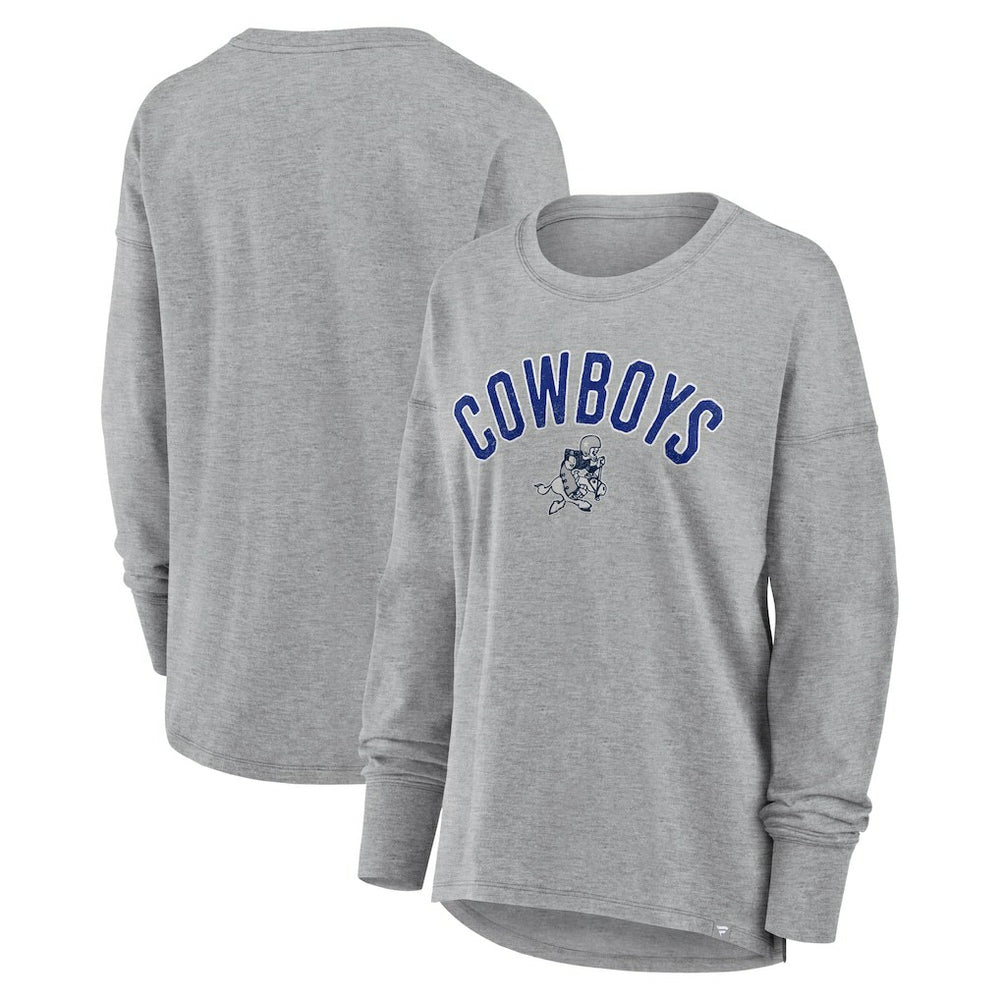 Dallas Cowboys Women's Hometown Legacy Long Sleeve T-Shirt - Heather Gray discount