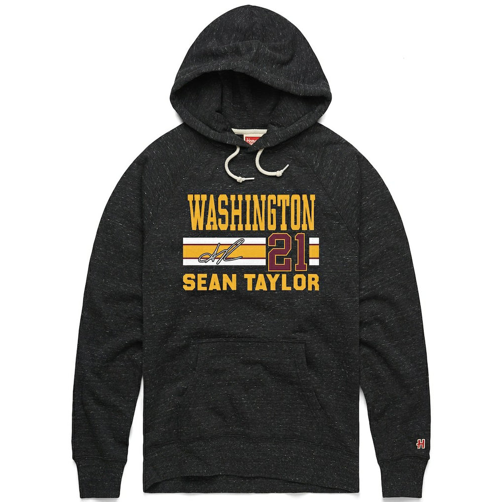 Sean Taylor Washington Commanders Homage Unisex Name & Number Tri-Blend Pullover Hoodie - Charcoal discount