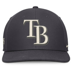 Tampa Bay Rays Statement Pro Snapback Hat Anthracite