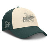Athletics Statement Club Performance Adjustable Hat Green/Natural