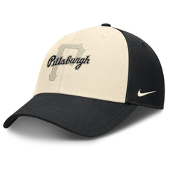 Pittsburgh Pirates Statement Club Performance Adjustable Hat Black/Natural