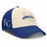 Kansas City Royals Statement Club Performance Adjustable Hat Royal/Natural