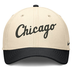 Chicago White Sox Statement Rise Performance Flex Hat Natural/Black