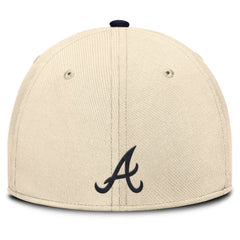 Atlanta Braves Statement Rise Performance Flex Hat Natural/Navy