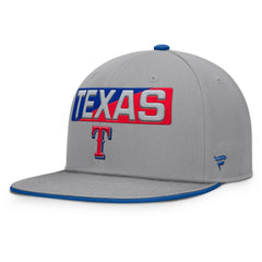 Texas Rangers Punchout Snapback Hat Gray