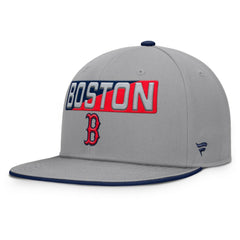 Boston Red Sox Punchout Snapback Hat Gray