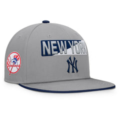 New York Yankees Punchout Snapback Hat Gray