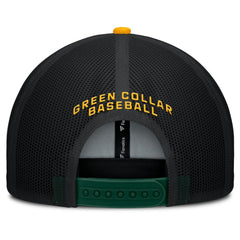 Athletics Cutoff Adjustable Trucker Hat Green/Gold