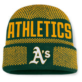 Athletics Rotation Cuffed Knit Hat Green