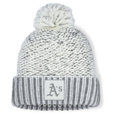 Athletics Women's Hangtime Cuffed Knit with Pom Heather Gray