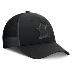 Miami Marlins Launch Adjustable Trucker Hat Black