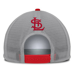 St. Louis Cardinals Cranked Foam Front Patch Trucker Adjustable Hat Gray/White