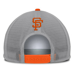 San Francisco Giants Cranked Foam Front Patch Trucker Adjustable Hat Gray/White