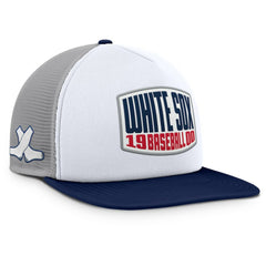 Chicago White Sox Cranked Foam Front Patch Trucker Adjustable Hat Gray/White