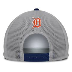 Detroit Tigers Cranked Foam Front Patch Trucker Adjustable Hat Gray/White