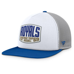 Kansas City Royals Cranked Foam Front Patch Trucker Adjustable Hat Gray/White