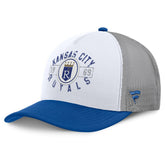 Kansas City Royals Designated A-Frame Foam Front Trucker Adjustable Hat White/Royal