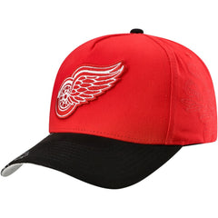 Detroit Red Wings Mitchell & Ness May Flowers Pro Crown Adjustable Hat - Red/Black Hats