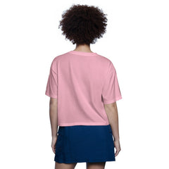 Chicago Cubs Starter Women's Play the Ball Boxy Cropped T-Shirt Pink