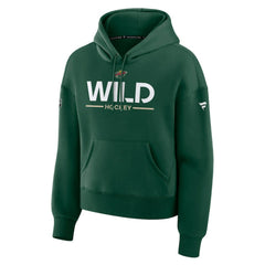 Minnesota Wild Fanatics Women's Authentic Pro Primary Pullover Hoodie - Green Hoodies