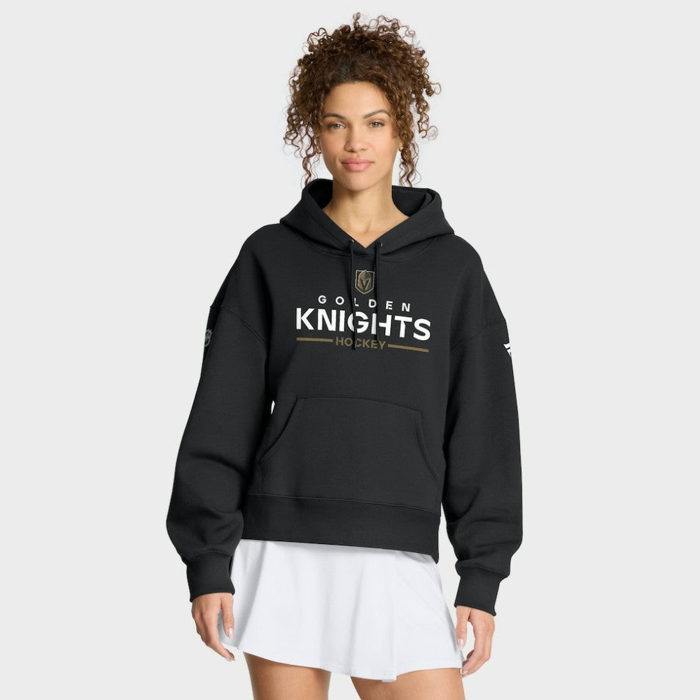 Vegas Golden Knights Fanatics Women's Authentic Pro Primary Pullover Hoodie - Black Hoodies