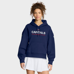 Washington Capitals Fanatics Women's Authentic Pro Primary Pullover Hoodie - Navy Hoodies
